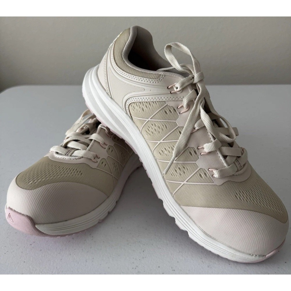 KEEN Utility Vista Energy Composite Toe Work Shoes Beige Women's Size 10M